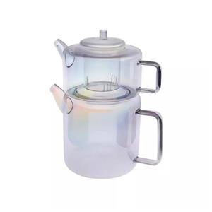 ست کتری و قوری کاراجا مدل Flat Borosilikat