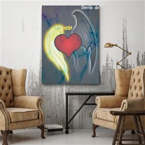 استیکر طرح آنجل مدل قلب کد BK1267