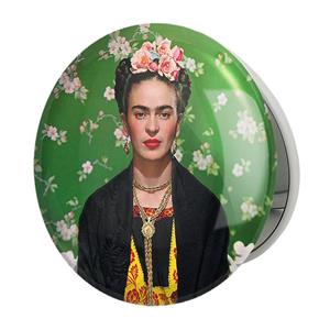 آینه جیبی خندالو طرح فریدا کالو Frida Kahlo مدل تاشو کد 3717