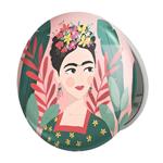 آینه جیبی خندالو طرح فریدا کالو Frida Kahlo مدل تاشو کد 3719