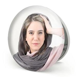آینه جیبی خندالو طرح ستاره پسیانی مدل تاشو کد 6256