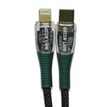 کابل تبدیل USB-C به لایتنینگ گرین لاین مدل TRNSPRNT-E طول 1 متر