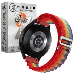 بند مسیر مدل Rainbow Alpine Loop مناسب برای ساعت هوشمند امازفیت GTR Lite 42mm 