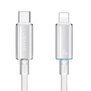 کابل تبدیل TYPE-C به لایتنینگ یوسمز مدل USAMS US-SJ659 30W طول 1.2 متر