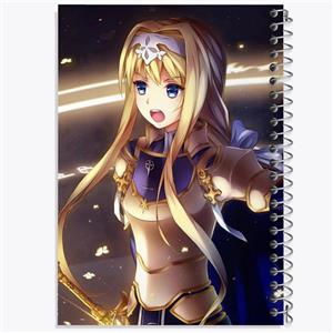 دفتر نقاشی 50 برگ خندالو مدل آلیس ساما انیمه هنر شمشیر زنی آنلاین کد 12079