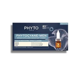 محلول ضدریزش مو فیتو مدل phytocyane_men حجم 3.5 میلی لیتر بسته 12 عددی