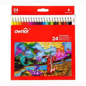 مداد رنگی اونر - بسته 24 رنگ Owner Color Pencil - Pack of 24