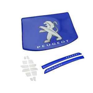 پد ژله ای محافظ دکمه مانیتور و آینه خودرو قطعه سازان کبیر مدل PD-207BLU-1030122 مناسب برای پژو 207 مجموعه 17 عددی