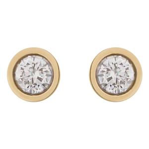 گوشواره طلا 18 عیار زنانه تاج مدل G325 -