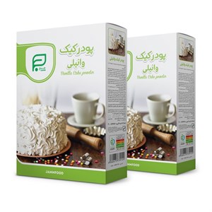 پودر کیک وانیلی جمع - 500 گرم بسته 2 عددی