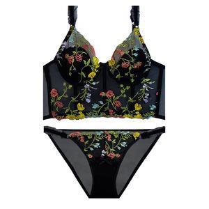 ست شورت و سوتین زنانه مدل اسفنج نازک توری گل برجسته سفارش اروپا کد YQ11