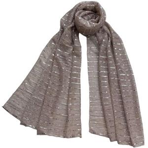 شال زنانه مدل حریر کش مجلسی شاین دار پولکدوزی شده