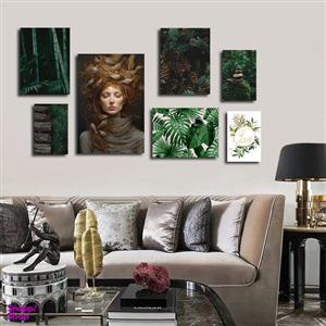 تابلو شاسی بکلیت طرح مدرن طبیعت و چهره مدل SH-1685 مجموعه 7 عددی