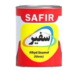 رنگ روغنی سفید براق سفیر کد 450حجم 1000 میلی لیتر