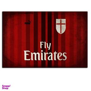 تابلو شاسی بکلیت طرح فوتبال لوگو تیم باشگاه آث میلان مدل SH-S6841