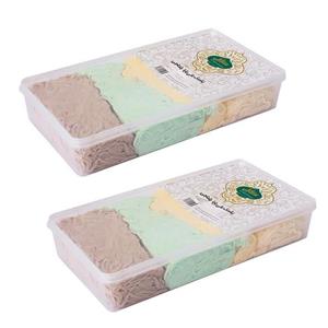 پشمک چهار طعم سنتی علی بابا بلداجی - 500 گرم مجموعه 2 عددی