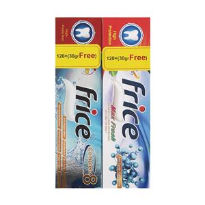 خمیردندان فریس مدل Max Fresh و Complete 8 بسته دو عددی Frice And Toothpaste Pack Of 2 