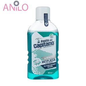 دهان شویه پاستا دل کاپیتانو مدل Anti Pelaque حجم 400 میلی لیتر Pasta Del Capitano Anti Pelaque Mouth Wash 400ml