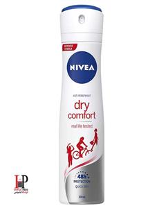 اسپری جدید زنانه نیوآ مدل dry comfort Real Life Tested حجم 150 میلی لیتر 