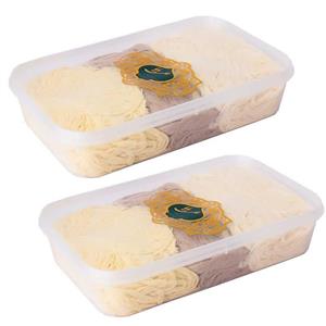 پشمک سه طعم سنتی علی بابا - 375 گرم مجموعه 2 عددی