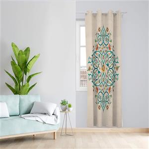 پرده طرح ترنج مدل مخمل پانچی کد   L1Z سایز 140x200 سانتی متر