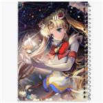 دفتر مشق 50 برگ خندالو مدل اوساگی تسوکینو انیمه سیلور مون Sailor Moon کد 17456