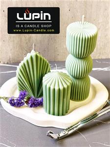 شمع دست ساز مدل دکوری مجموعه 4 عددی