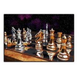 تابلو شاسی بکلیت طرح شطرنج سیلور و گلد مدل SH-6910