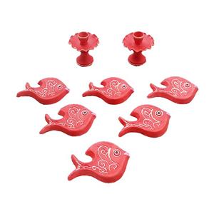 مجموعه ظروف هفت سین 8 پارچه طرح ماهی