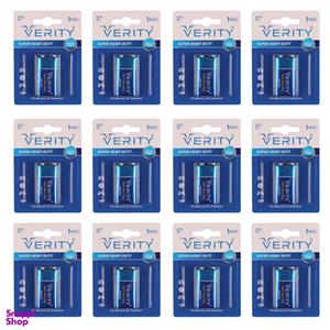 باتری کتابی وریتی مدل Super Heavy Duty بسته 12 عددی