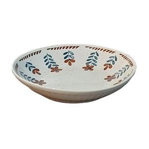 بشقاب سوپ خوری طرح گل قرمز