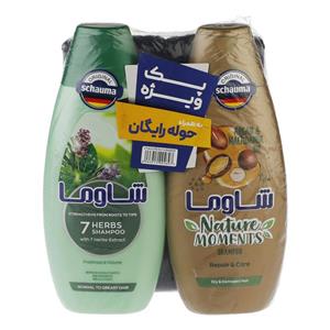 شامپو مو شاوما مدل ۷Herbs حجم ۴۰۰ میلی لیتر