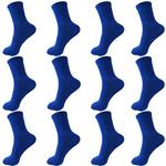 جوراب ورزشی زنانه ادیب مدل اسپرت کش انگلیسی رنگ آبی بسته 12 عددی