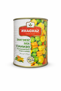 کنسرو مخلوط سبزیجات شهدین - 370 گرم