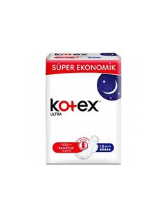 نوار بهداشتی کوتکس ویژه شب مدل ULTRA تعداد 18 عددی kotex Kotex Sanitary Napkin Ultra Night 18Pcs