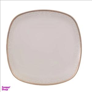 بشقاب غذاخوری چینی زرین ایران مدل ریوا طلایی کواترو مجموعه 6 عددی