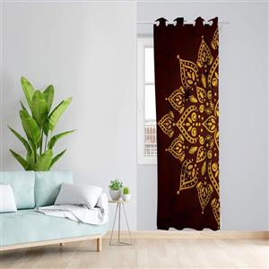 پرده طرح ترنج مدل مخمل پانچی کد  L127 Z سایز 140x200 سانتی متر