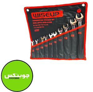 آچار یکسر تخت و یکسر رینگی وایزآپ مدل 30603 مجموعه 10 عددی