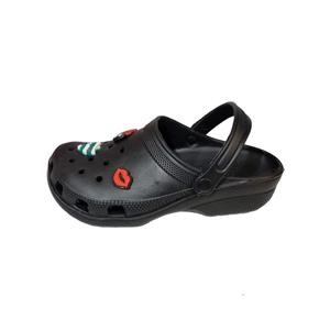 دمپایی زنانه زیتون مدل کراکس جیبیتز استیکر BK-003