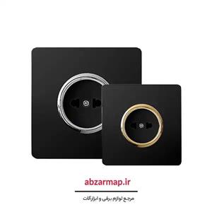 پریز برق ساده صنایع آسیا الکتریک مدل کریستال