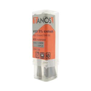 مته کبالت تانوس مدل YP-HSS-SIZE04.5 سایز 4.5 میلی متر مجموعه 10 عددی