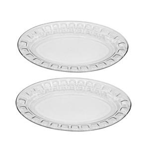 دیس شیشه و بلور اصفهان مدل گلایل 550 کد 000578 مجموعه 2 عددی