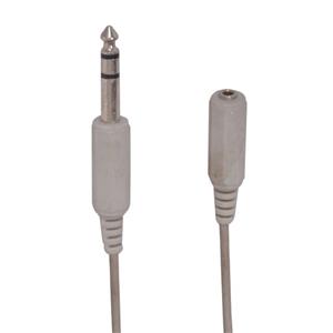 کابل تبدیل جک 3.5 به 6.5 میلی متری مدل فنری طول 1.2 متر