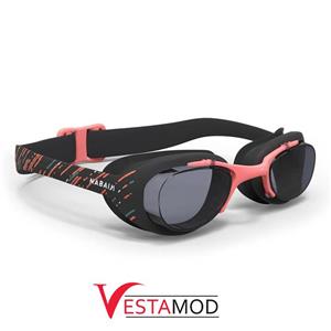 عینک شنا نابایجی لنز شفاف رنگ مشکی،نارنجی و سبز مدل – Nabaiji Swimming goggles Black Pink Green| XBASE
