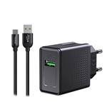 شارژر دیواری 22.5 وات مک دودو مدل 22.5W VOOC Travel Charger Set به همراه کابل USB-C