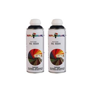 اسپری رنگ مشکی براق دوپلی کالر مدل RAL 9005N حجم 400 میلی لیتر مجموعه 2 عددی 