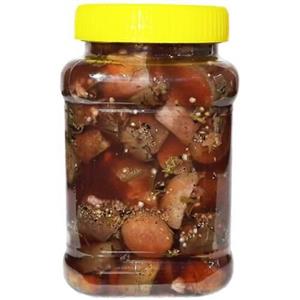 ترشی بادمجان خانگی مقدار 800 گرم