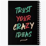 دفتر نقاشی 50 برگ خندالو مدل Trust Crazy Ideas کد 2732
