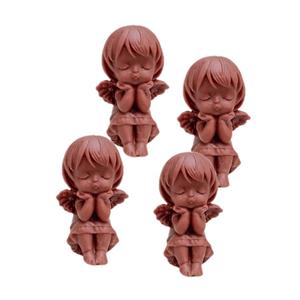 شمع مدل استوانه فرشته PD7 بسته 4 عددی