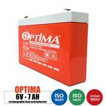 باتری قابل شارژ 6 ولت 7 آمپر OPTIMA مدل 7A-6